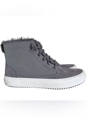 Sperry Women's Gray Crest Lug High-Top Winter Sneakers size 9.5